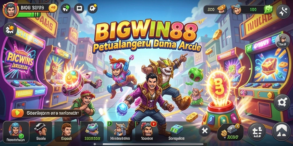 Tangkapan layar permainan BIGWIN88 dengan gameplay arcade yang menarik.