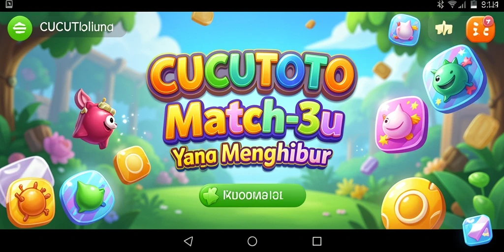 Tampilan gameplay CUCUTOTO yang seru dan intens.