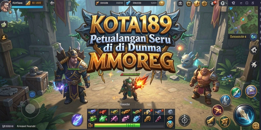 Tampilan gameplay MMORPG KOTA189 yang epik dan mendebarkan.