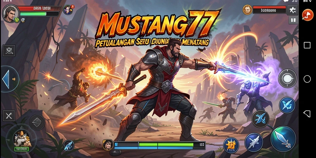 Tampilan gameplay seru di MUSTANG77 dengan berbagai tantangan.