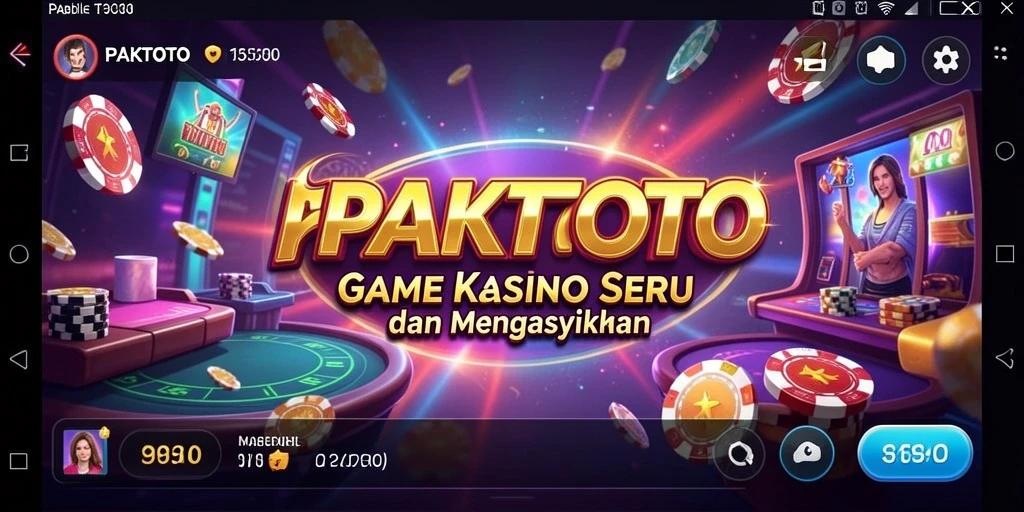 Screenshot gameplay yang menampilkan suasana Kasino di PAKTOTO.