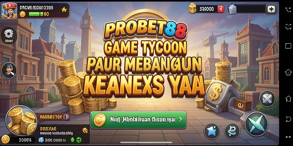Screenshot PROBET88 menampilkan interaksi seru dalam bermain Tycoon.