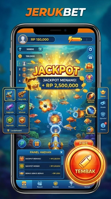 Tampilan antarmuka pengguna jerukbet yang intuitif dan mudah digunakan.